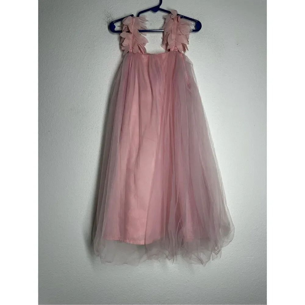 Shein Girs Dusty Pink Tulle Dress Size 6-7